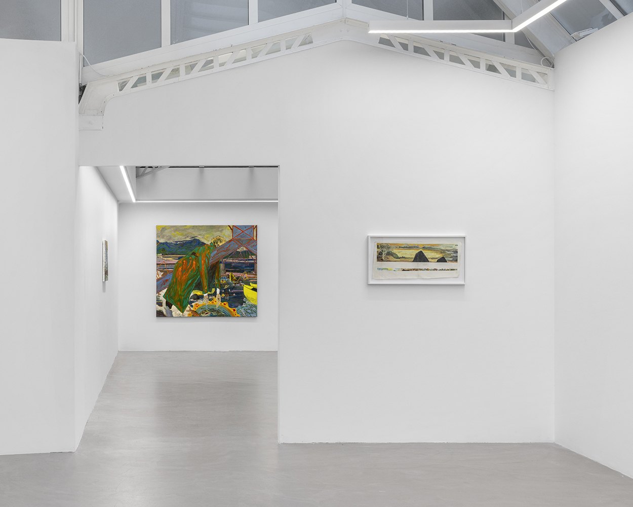 Installation view of Land Between the Lakes, Bremond Capela, Paris, France, 2025